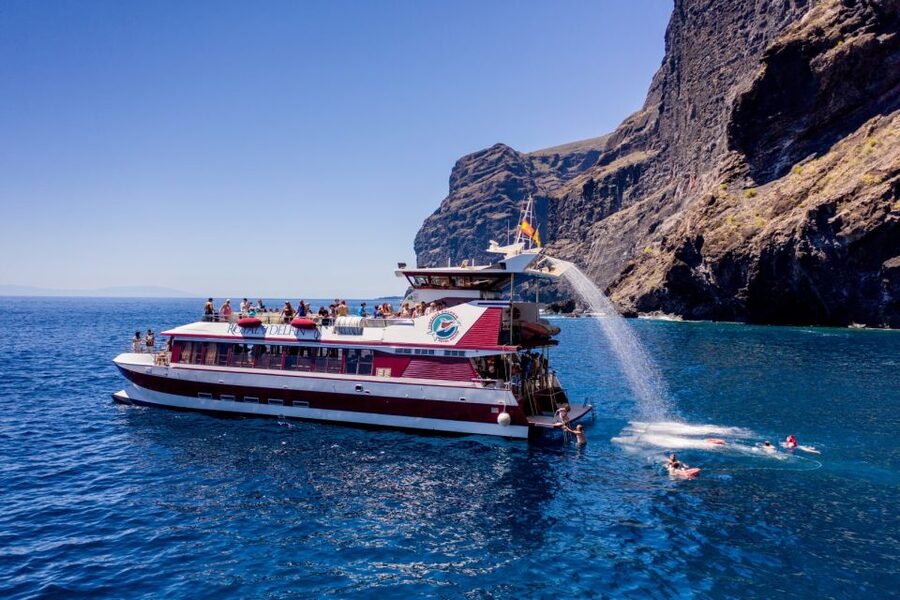 Adeje: Whale and Dolphin Watching Cruise with Lunch and Swim - The 4.5-hour Masca and Los Gigantes cruise