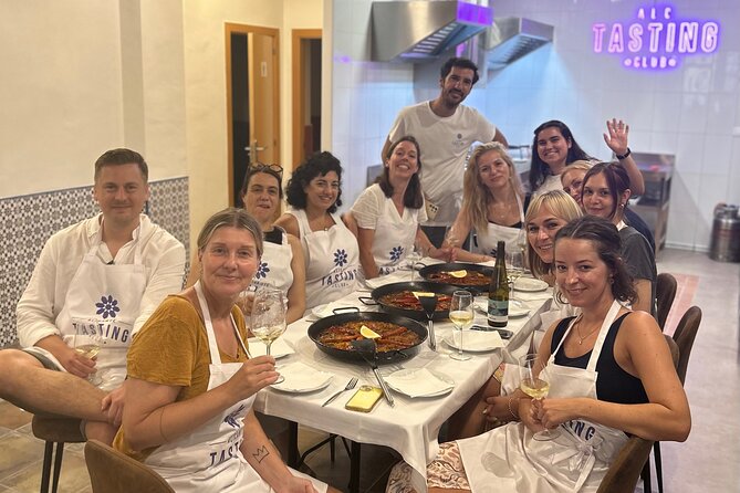 Alicante Paella Cooking Class, Tapas, Drinks and Marketplace - Preparing tapas, vegetables, meat, and seafood
