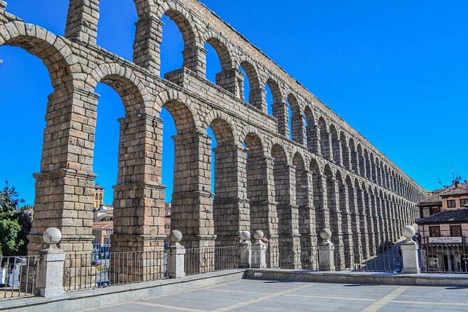 Avila with Walls and Segovia with Alcazar from Madrid - The road to Avila and the Four Posts viewpoint
