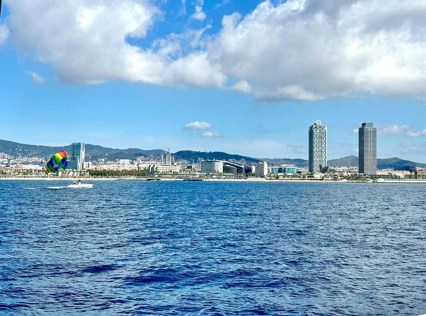 Barcelona Badalona : Sailboat Tour, Snacks, Drinks, Swimming - Swimming in the Mediterranean, when conditions allow