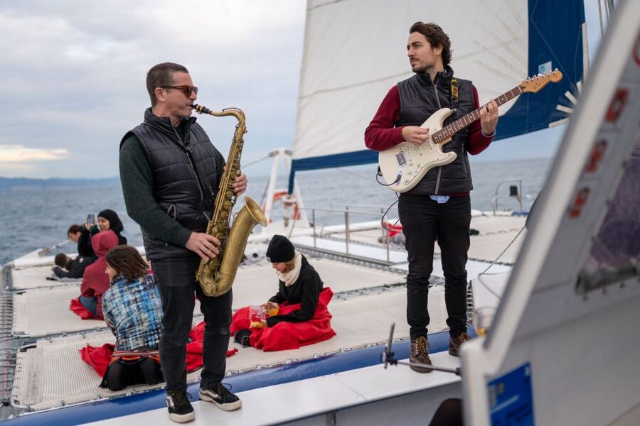 Barcelona: Catamaran Cruise with optional Live Jazz Music - From Las Ramblas to the harbor