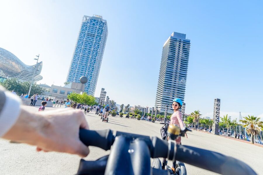 Barcelona: City and Seafront Guided Segway Tour - Starting near the Roman walls