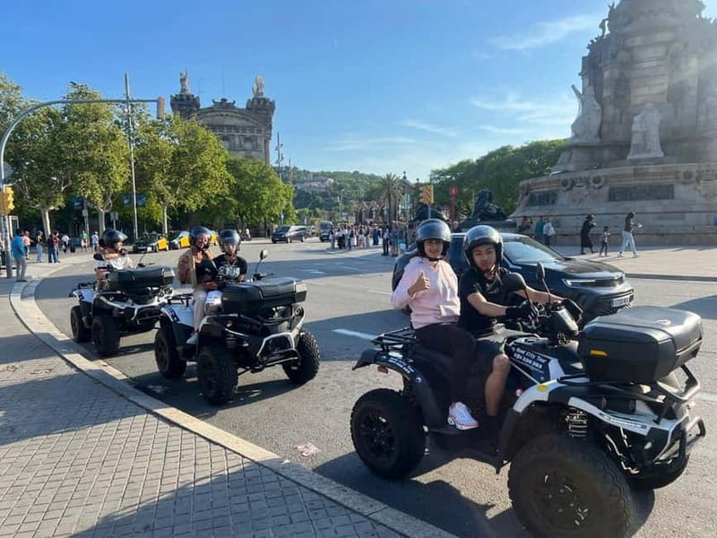 Barcelona: City Sights Electric Quad Tour - Plaça de Catalunya and the start of La Rambla