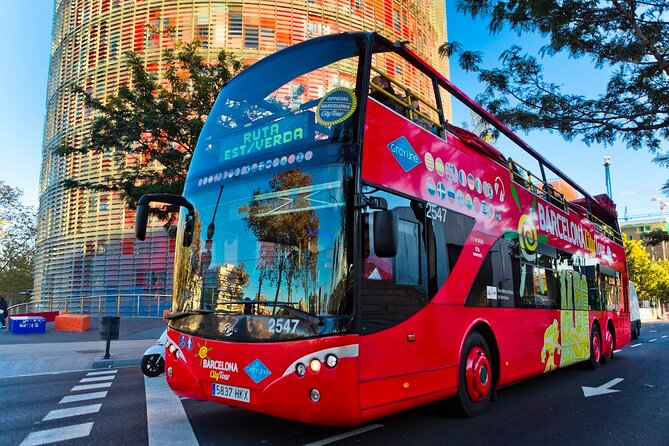 Barcelona City Tour Hop-On Hop-Off with Optional Boat - Audio commentary and seats on board