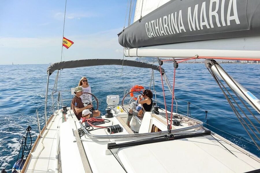 Barcelona: Coastline Boat Trip with Snacks and Cava - The Swimming Stop and Mediterranean Water