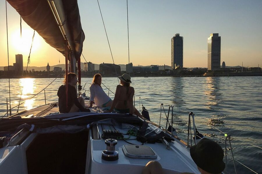 Barcelona: Coastline Boat Trip with Snacks and Cava - The View From the Sea