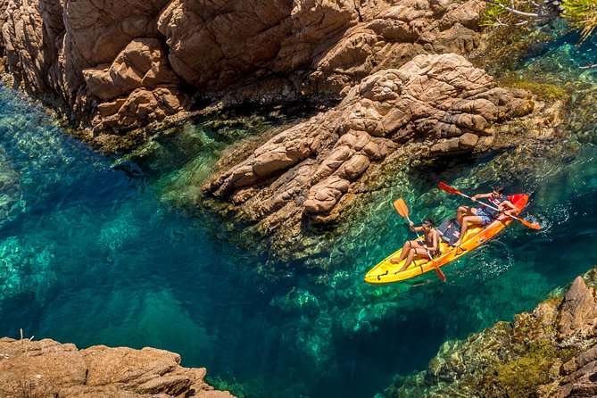Barcelona Costa Brava Kayak, Snorkel & Cliff Jump Day Tour - Kayaking beneath the Camino de Ronda