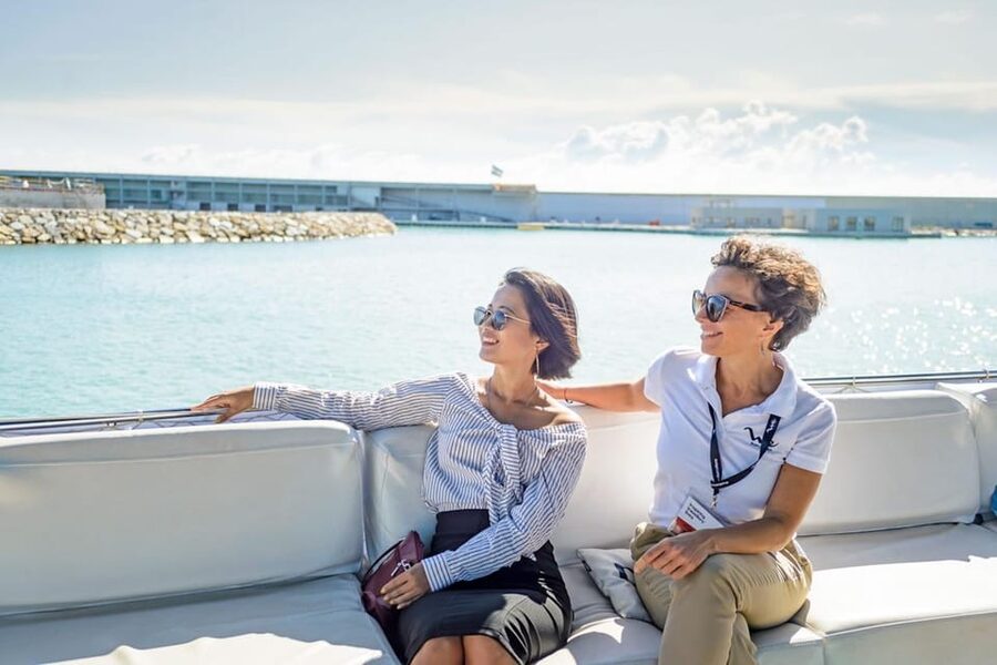 Barcelona: E-Bike Tour with Montjuic Cable Car & Boat Ride - Seeing Barcelona from the water