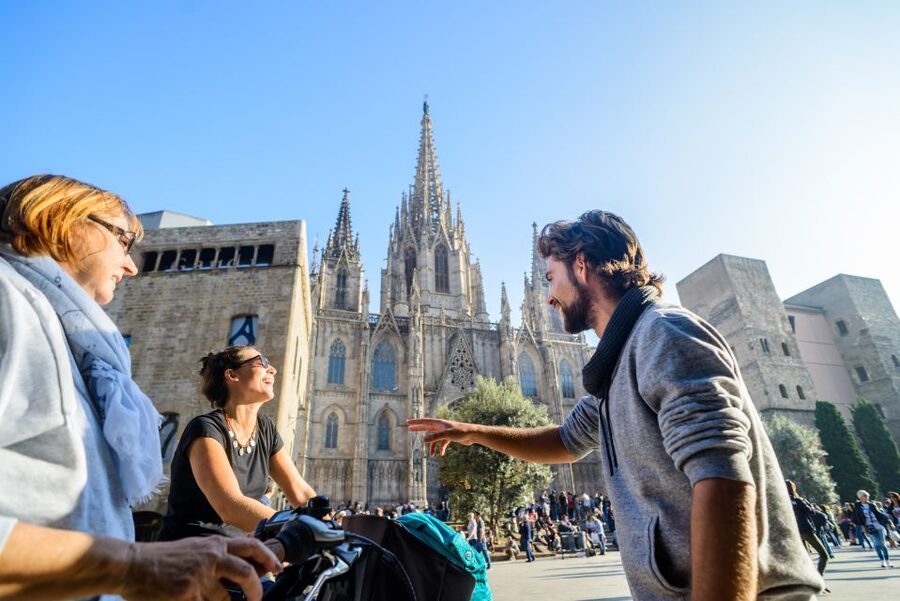 Barcelona eBike Tour with Wine and Tapas Experience - Old City riding: stories between the major stops
