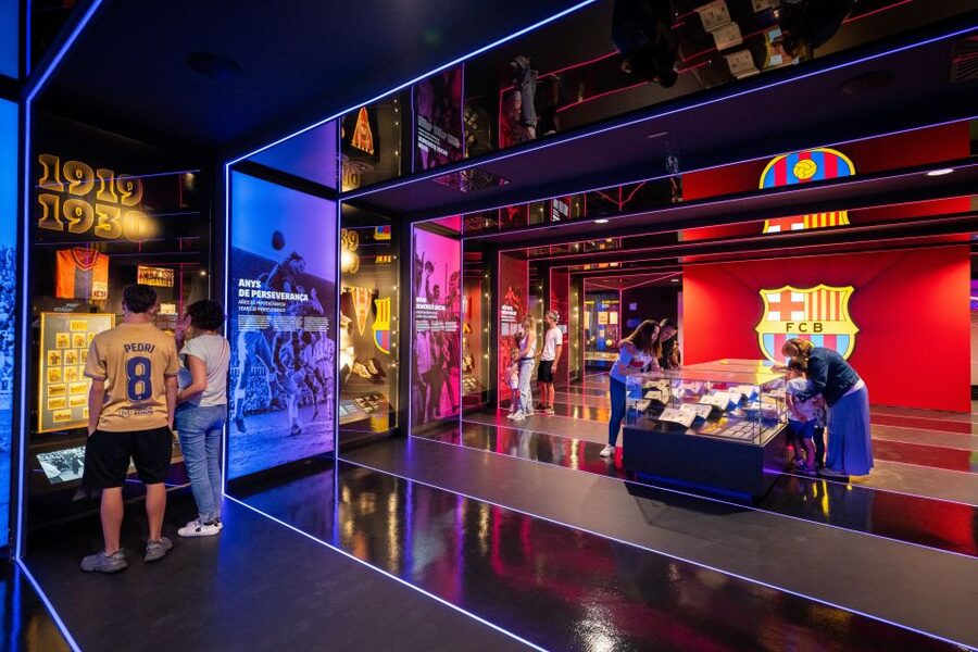 Barcelona: FC Barcelona Museum "Barça Immersive Tour" Ticket - Espai Barça looks toward the next Camp Nou