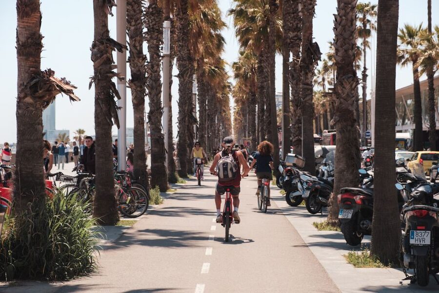 Barcelona: Guided Bike or E-Bike City Tour - Palau de la Música and the shift into modern Barcelona