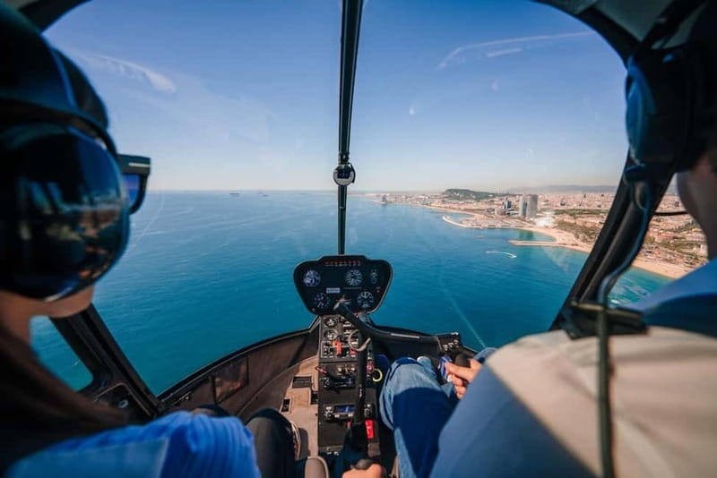 Barcelona: Helicopter Flight over Barcelona's Coastline - From the heliport beside Barcelona’s port
