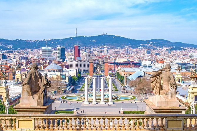 Barcelona Highlights Small Group Tour with Hotel Pick Up - Montjuïc opens the morning above the city