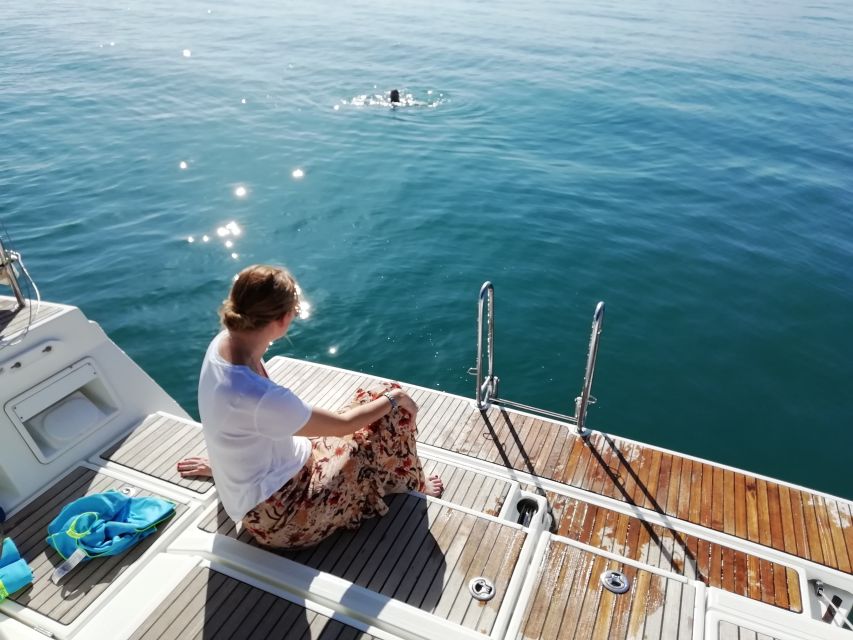 Barcelona: Luxury Private Yacht Daytime Cruise - The Barcelona skyline from open water