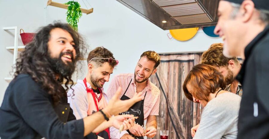 Barcelona: Paella Cooking Class with Market Visit and More - Preparing Paella Step by Step