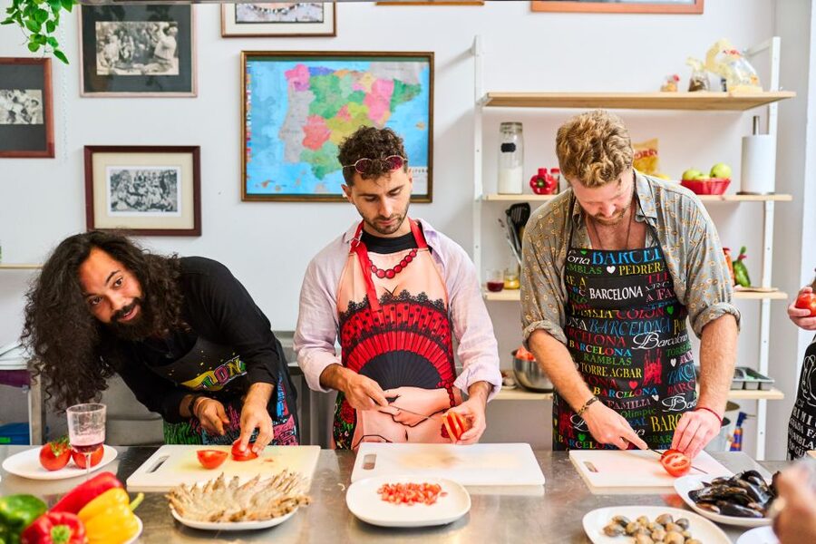 Barcelona: Paella Cooking Class with Market Visit and More - Mixing Sangria and Tasting Tapas