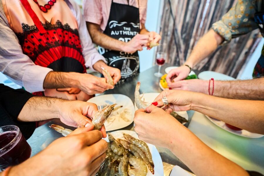 Barcelona: Paella Cooking Class with Market Visit and More - Dessert and the Shared Meal