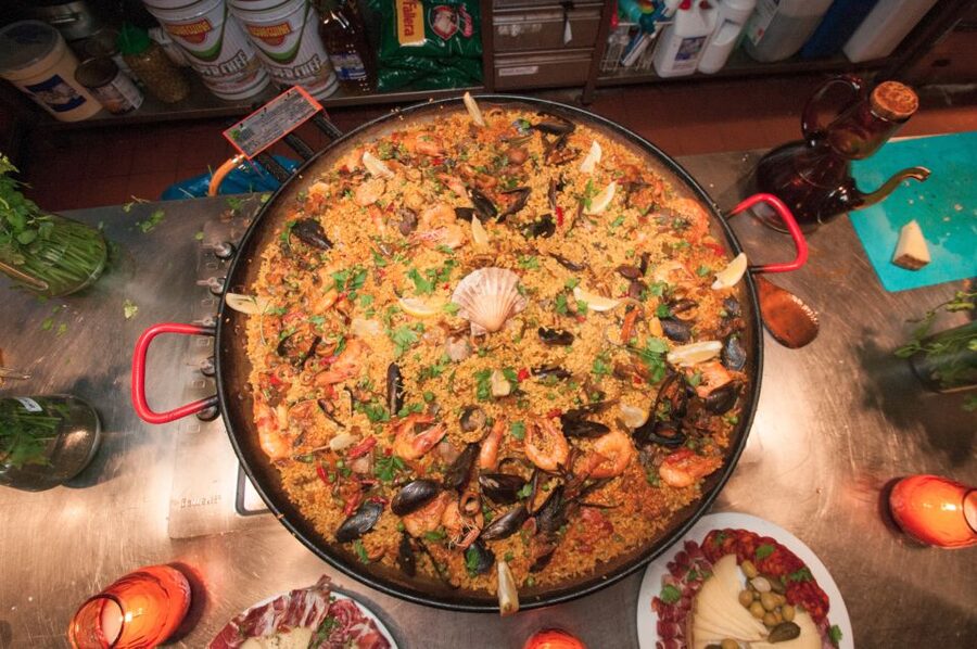 Barcelona: Paella Cooking Experience & Boqueria Market Tour - Making Tapas Before the Paella