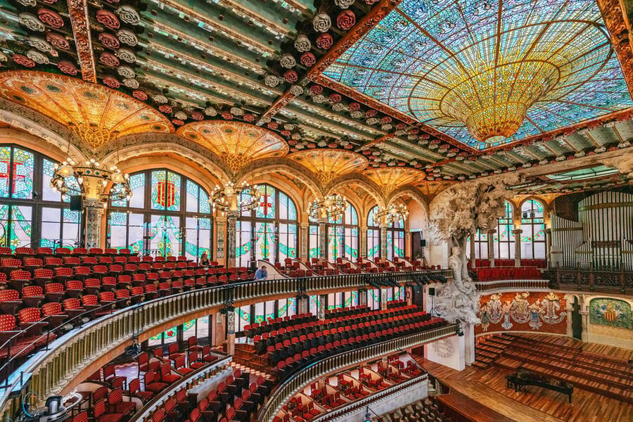 Barcelona: Palau de la Música Guided Tour - Starting in the Orfeó Català rehearsal hall