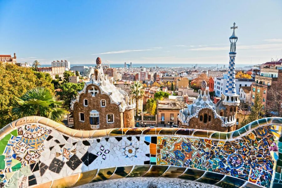 Barcelona: Park Güell and Gaudí House Museum Entry Ticket - The monumental zone and Gaudí’s famous details