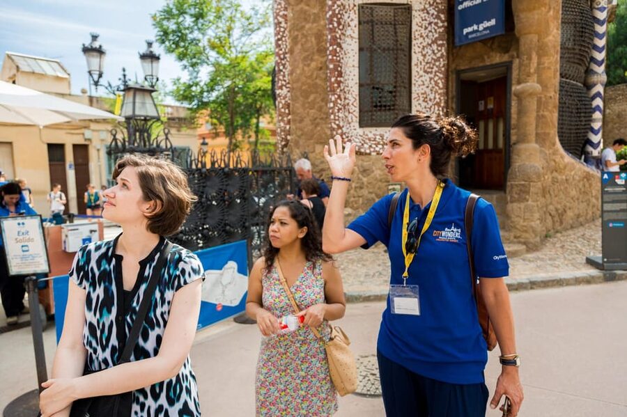 Barcelona: Park Guell Guided Tour with Skip The Line Entry - The colorful entrance and El Drac
