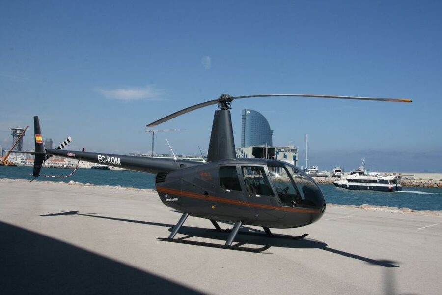 Barcelona: Scenic Helicopter Flight - The coastline, port, and Statue of Colón
