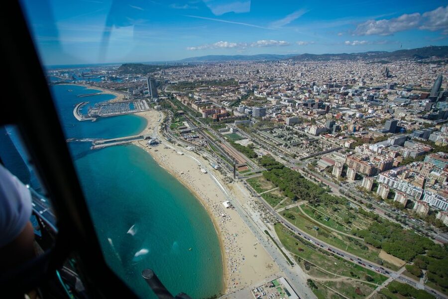 Barcelona: Scenic Helicopter Flight - Seeing Sagrada Familia from above