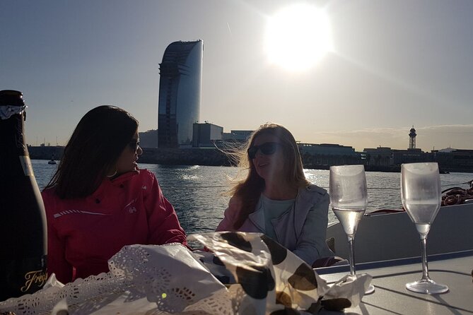 Barcelona Small Group Sailing with Snacks and Cava - Cava, snacks, and the pace onboard
