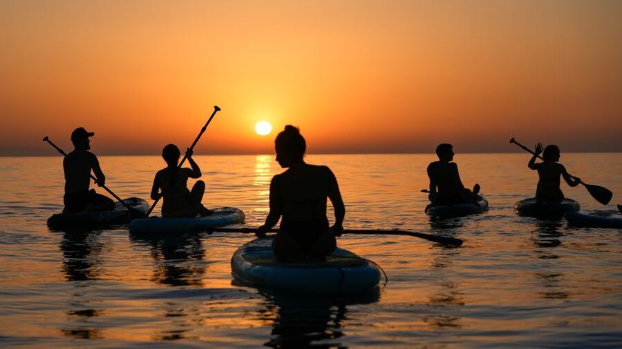 Barcelona: Sunrise Paddleboarding with Instructor and Photos - Starting before Barcelona wakes up