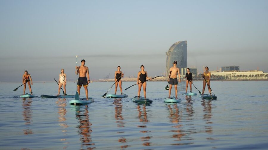 Barcelona: Sunrise Paddleboarding with Instructor and Photos - Ninety minutes on the morning sea