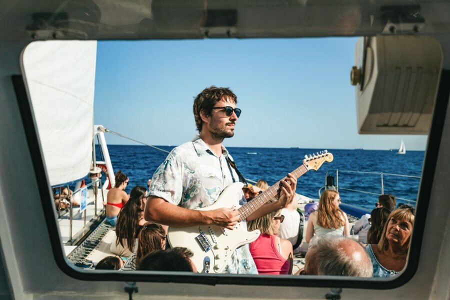 Barcelona: Sunset Catamaran Cruise with Live Music - The onboard bar and the real cost
