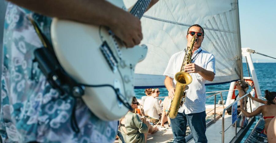 Barcelona: Sunset Catamaran Cruise with Live Music - What you see as the light changes