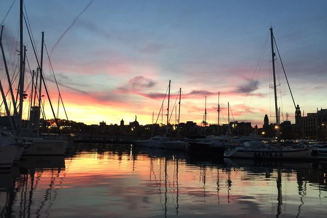 Barcelona Sunset Cruise with Light Snacks and Open Bar - Returning past Barceloneta and Palau de Mar