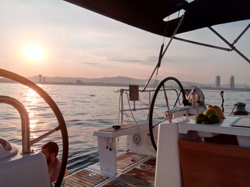 Barcelona: Sunset Sailing Tour with Open Bar & Snacks - The Swim Stop Depends on the Sea