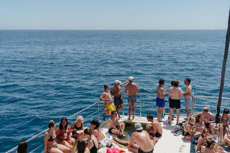 Barcelona: The Original Barcelona Boat Party - Barcelona from the water, with weather in the mix