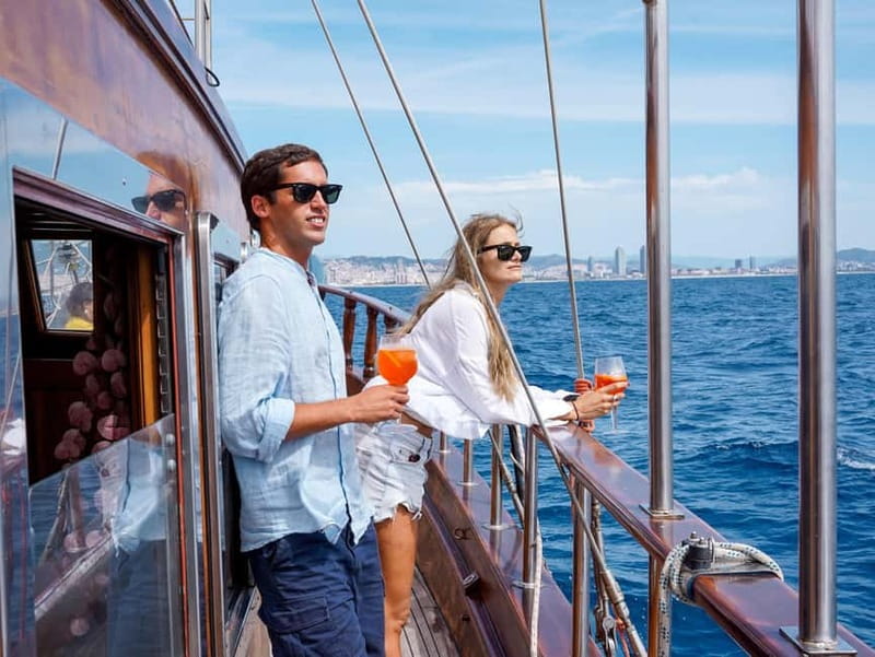 Barcelona: Wooden Boat Sailing with Tapa and Welcome Drink - Price and value at $18