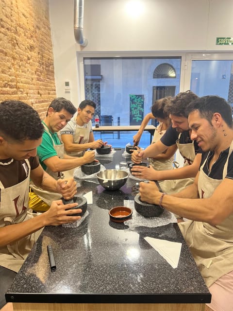 Bean to Bar Chocolate Workshop in Barcelona - Roasting and peeling the beans