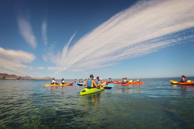 Cabo de Gata Active. Guided kayak and snorkel route through coves of the Natural Park - The opening paddle and safety briefing