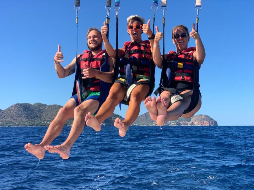 Cala Bona: Parasailing Experience - Flying alone, as a pair, or as a group of three