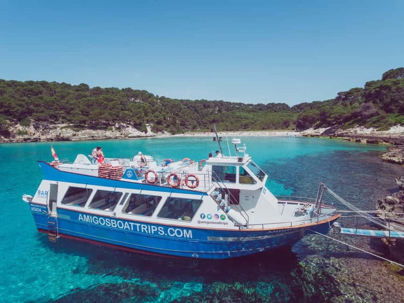 Cala'n Bosc: 3.5-Hour South Coast Sightseeing Boat Trip - Turqueta and Macarella from the water