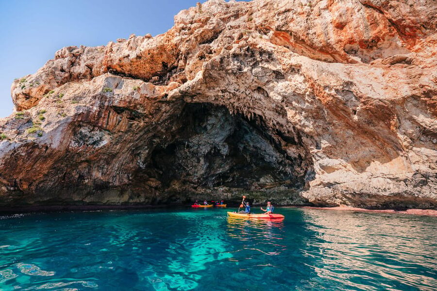 Cala Varques: Guided Sea Caves Kayak & Snorkeling Expedition - The paddle from Estany d’en Mas