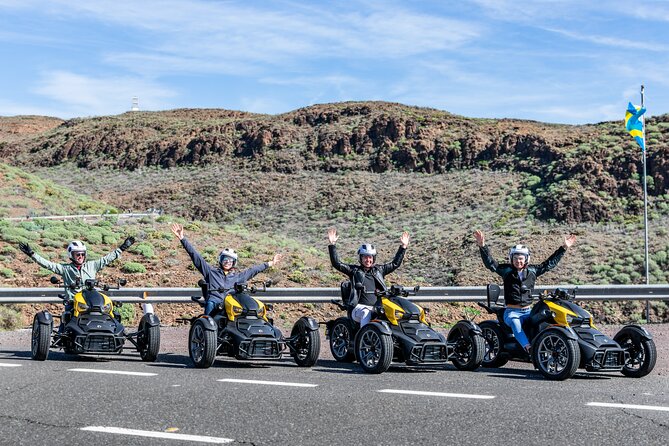 Can-am Ryker three wheels tricycle Mountain Tour (Maspalomas) - Finca Canarias Aloe Vera and the Canary Islands connection