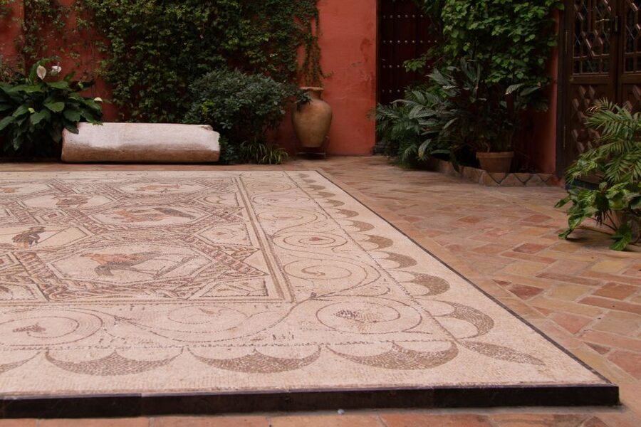 Casa de Salinas Entry Ticket with Audio Guide - The Roman mosaic with a lively ancient scene