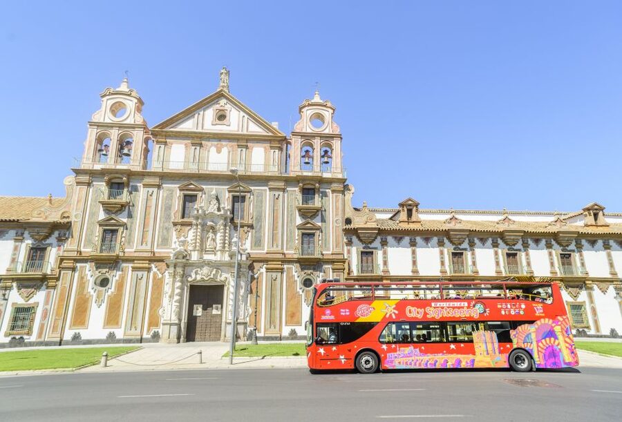 Córdoba: City Sightseeing Hop-On Hop-Off Bus Tour - The blue Intima minibus through Córdoba’s narrow lanes