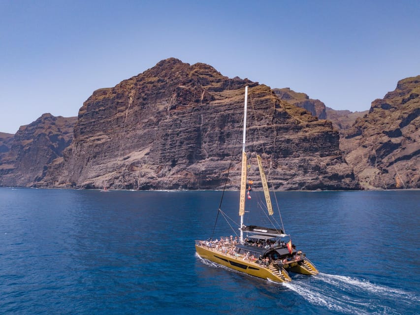 Costa Adeje: Masca and Los Gigantes Whale Watching Cruise - Lunch, drinks, and life on deck