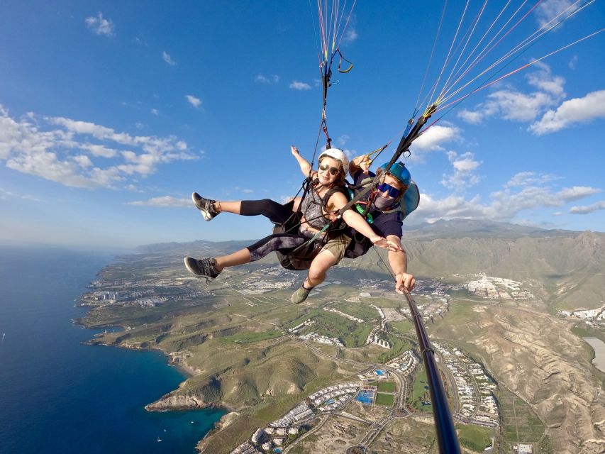 Costa Adeje: Tandem Paragliding Flight with Pickup - Takeoff: the short run that starts the flight