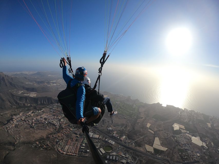 Costa Adeje: Tandem Paragliding Flight with Pickup - Landing and the return to your hotel