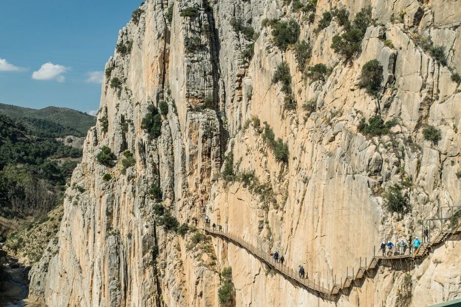 Costa del Sol: Caminito del Rey Guided Trip - Entering at the Conde del Guadalhorce Dam