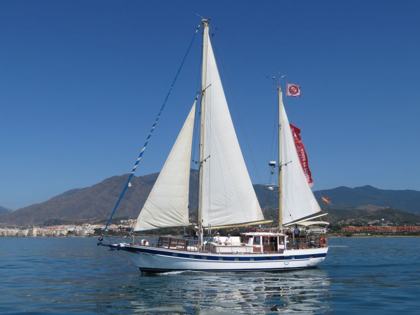 Estepona: Dolphin Watching Sailboat Cruise with Drink - The first stretch, Estepona from the sea