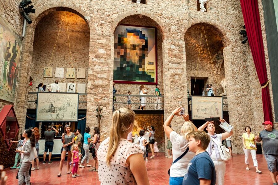 From Barcelona: Girona Guided Tour & Dalí Museum in Figueres - The Onyar River postcard view